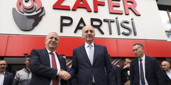 AK Parti Genel Başkanvekili Kurtulmuş, Zafer Partisi Genel Başkanı Özdağ'ı ziyaret etti