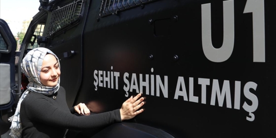 Adana'da şehit polisin adı kızının isteği üzerine zırhlı araca verildi