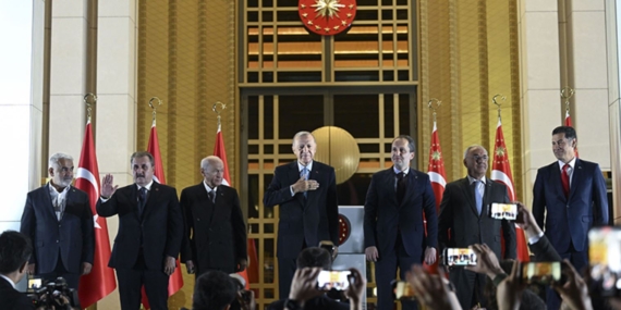 Cumhur İttifakı ortakları Saray'da