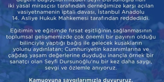 Seyfi Dursunoğlu’nun miras davasında karar çıktı