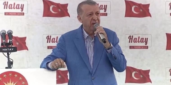 Son Dakika: Erdoğan Hatay'da yine muhalefeti hedef aldı
