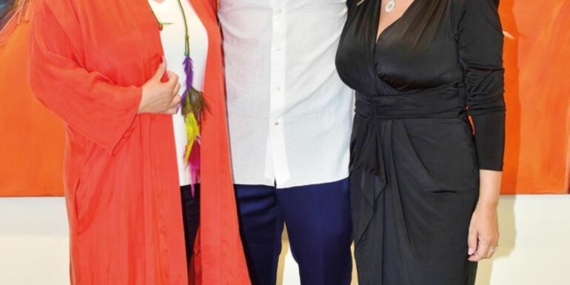 Anne ve oğullarının eserleri aynı sergide