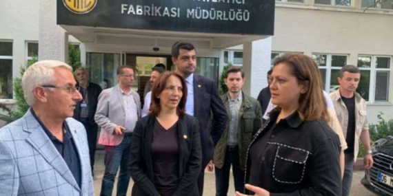 CHP'den 5 işçinin hayatını kaybettiği MKE fabrikasına ziyaret