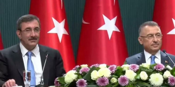 Cumhurbaşkanı Yardımcılığı'nda devir teslim: Cevdet Yılmaz, görevi Fuat Oktay'dan devraldı