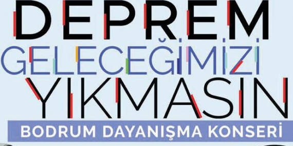 Depremzede çocuklar için sahnede