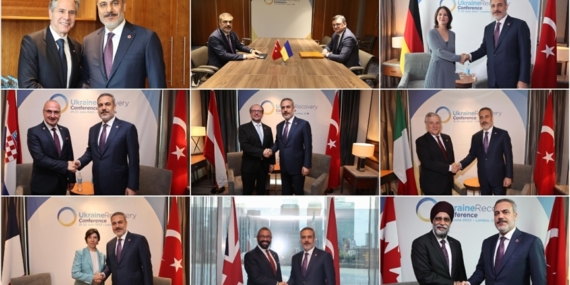 Dışişleri Bakanı Fidan, Londra'da çok sayıda mevkidaşıyla görüştü