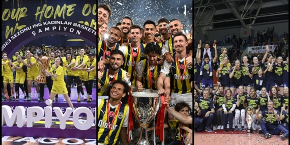 Fenerbahçe, bu sezon takım sporlarında 9 kupa kazandı