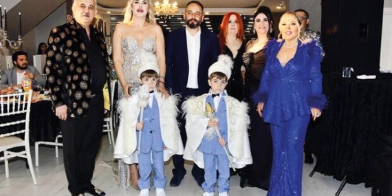 Sünnet düğününe ünlü yağmuru