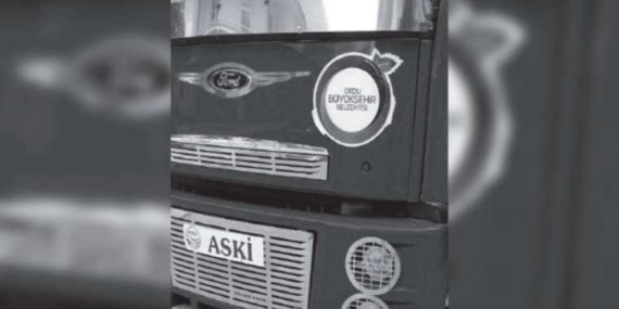 ABB araçlarına Ordu Belediyesi’nin logosu