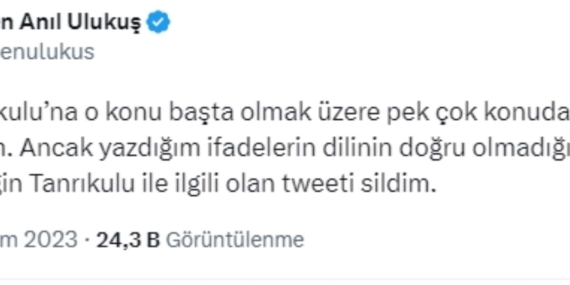 Kılıçdaroğlu’nun yeni danışmanı Ulukuş, 'Sezgin Tanrıkulu' tweetini sildi