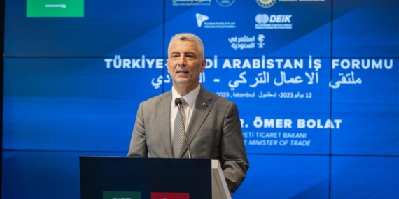 Ticaret Bakanı Bolat Türkiye-Suudi Arabistan İş Forumu’nda konuştu