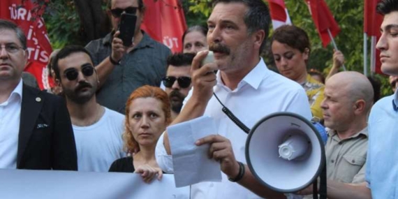 TİP'ten Kocaeli'de 'Can Atalay' yasağına karşı protesto! Erkan Baş: Bunların hepsini birer birer kaydediyoruz