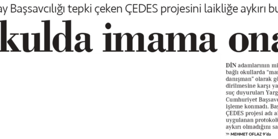 Okulda imama onay verilmişti… ÇEDES Projesi AYM'ye taşındı!