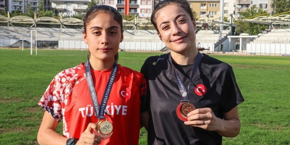 Siirtli 2 kız kardeş, atletizmde yeni başarılara imza atmak istiyor