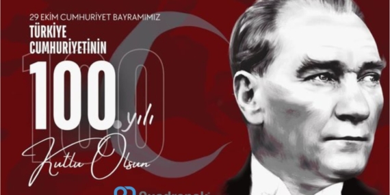 Quadropak CMN Makine’den Cumhuriyetimizin 100. Yılına Özel Mesaj